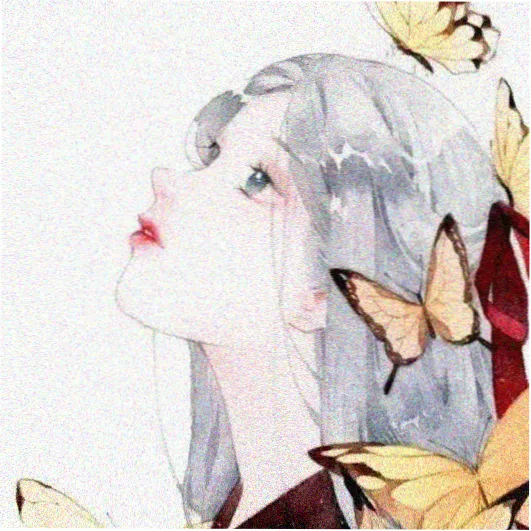 读者头像：银灰短发少女头像